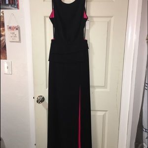 Long Black Davids Bridal Dress